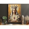 Sacred Virgin Mary Poster, Religious Icon, Divine Woman, Living Room ...