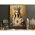 Sacred Virgin Mary Poster, Religious Icon, Divine Woman, Living Room ...
