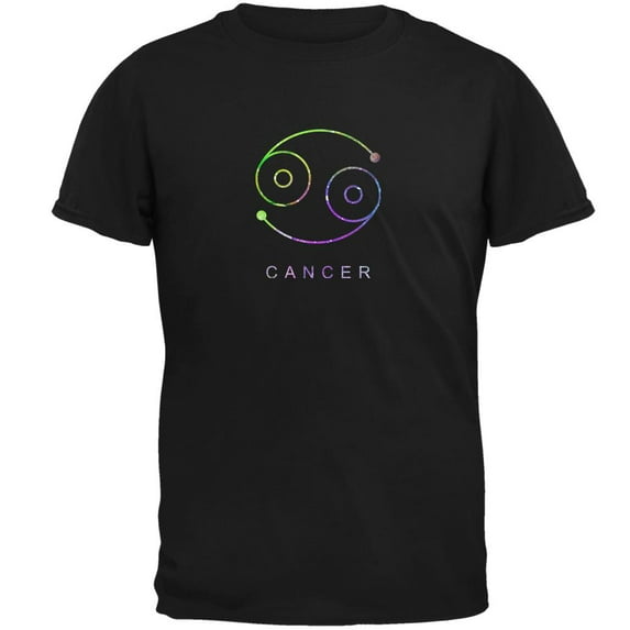 Sacred Zodiac Cancer Mens T Shirt Black 5X-LG