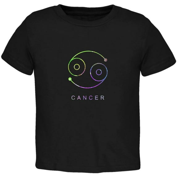 Sacred Zodiac Cancer Toddler T Shirt Black 3T
