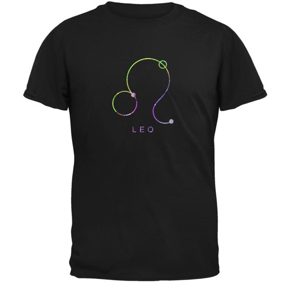 Sacred Zodiac Leo Mens T Shirt Black SM