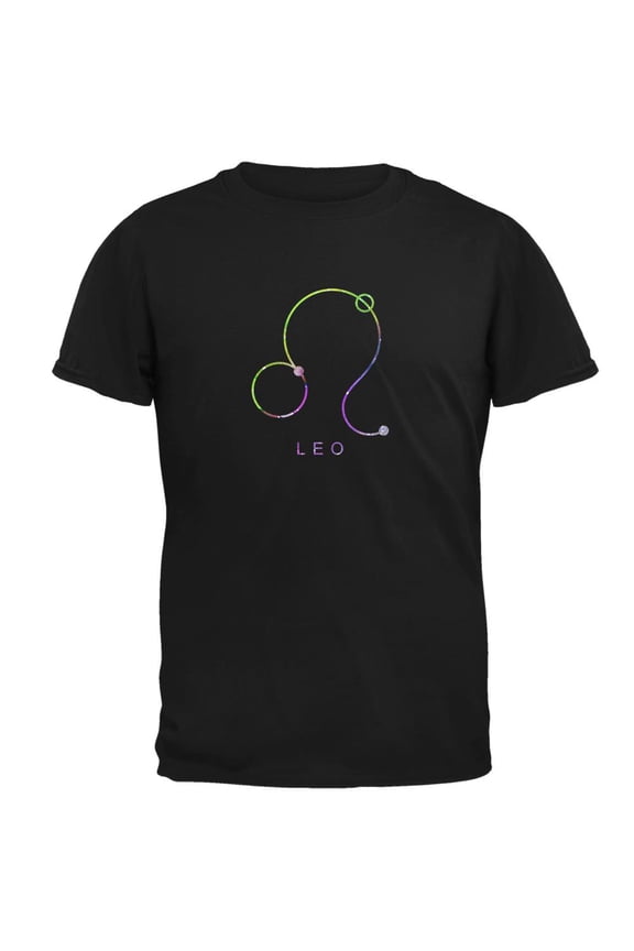 Sacred Zodiac Leo Mens T Shirt Black SM