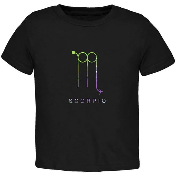Sacred Zodiac Scorpio Toddler T Shirt Black 4T