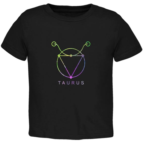 Sacred Zodiac Taurus Toddler T Shirt Black 3T