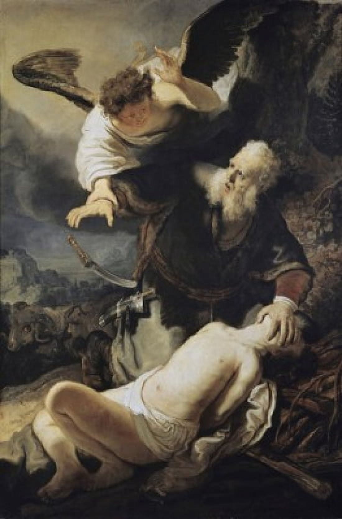 Sacrifice of Isaac 1636 Rembrandt Harmensz van Rijn (1606-1669 Dutch) Oil on canvas Alte Pinakothek Munich Germany Canvas Art - Rembrandt Harmensz van Rijn (18 x 24)