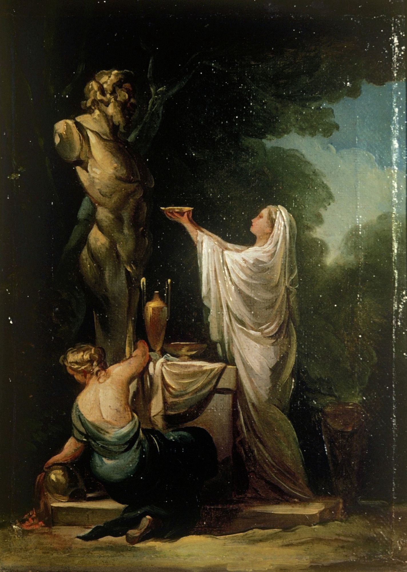 Sacrifice To Pan Canvas Art - (18 x 24)