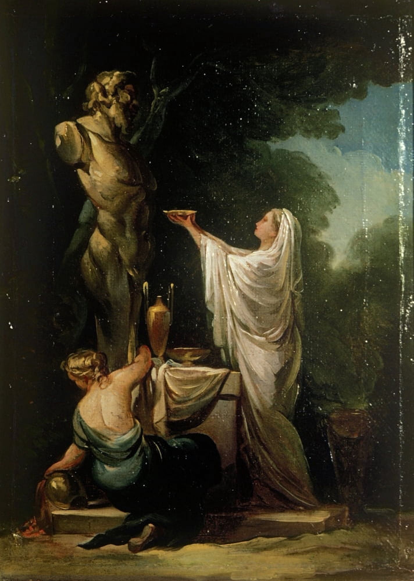Sacrifice To Pan Canvas Art - (24 x 36)