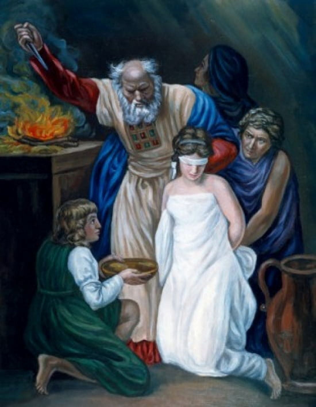 Sacrifice of Jephthahs Daughter by John Opie (1761-1807) Canvas Art - John Opie (18 x 24)