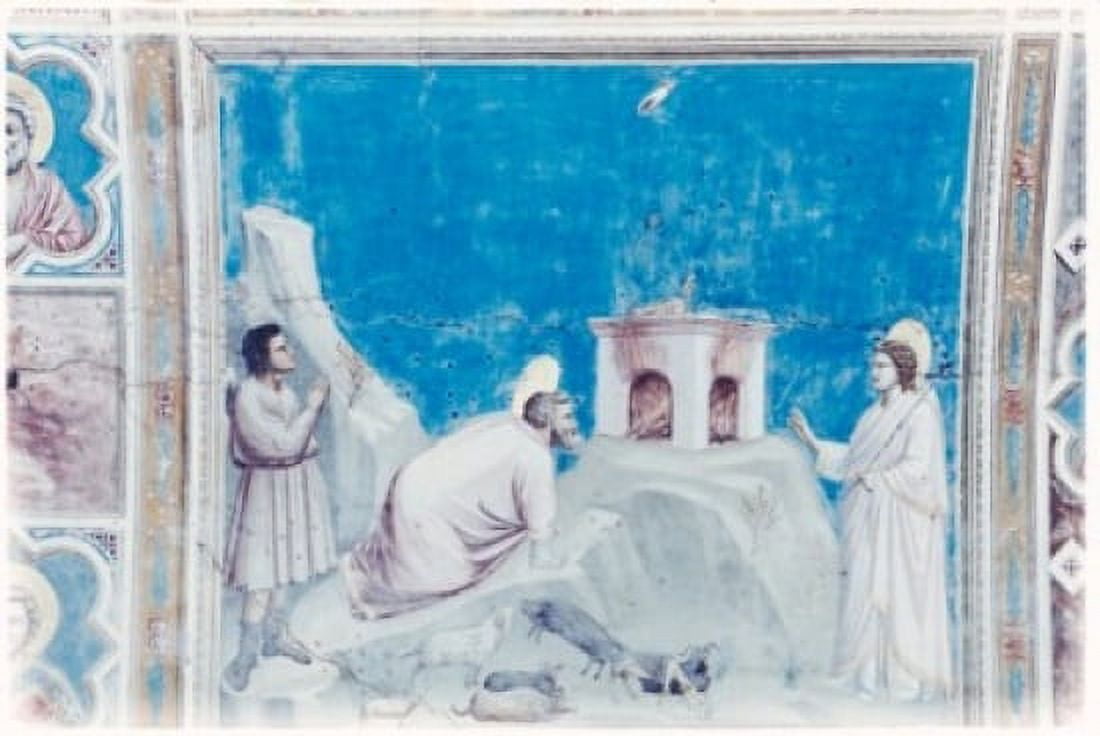 Sacrifice of Joachim C 1304-5 Giotto (ca1266-1337 Italian) Fresco Capella Scrovegni Padua Italy Canvas Art - Giotto (24 x 36)