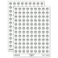 thumbnail image 1 of Sad Alien Emoticon 200+ Round Stickers - White - Matte Finish - 0.50" Size, 1 of 3
