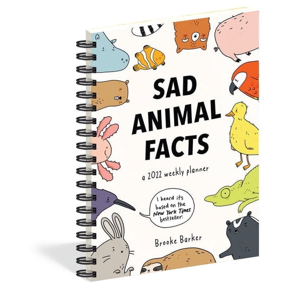 Sad Animal Facts Weekly Planner 2022 (Calendar)