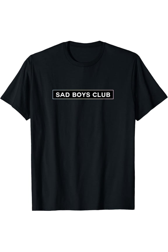 Sad Boys Club Vaporwave T-Shirt men and women can wear, black, white, gifts