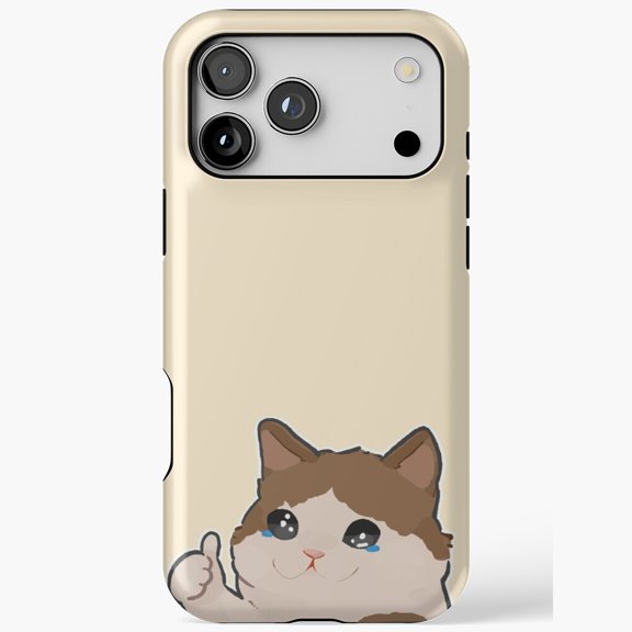 Sad Crying Cat Meme Art iPhone Case 17 to 11 Pro Max