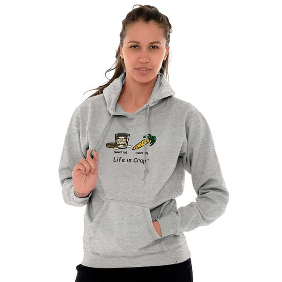 Sad Diet Food Want Ice Cream Adult Hoodie Sweatshirt Women Men Brisco Brands S