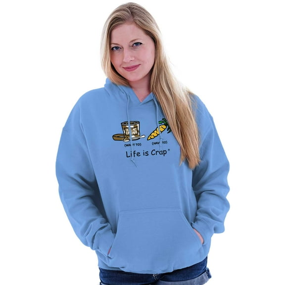 Sad Diet Food Want Ice Cream Adult Hoodie Sweatshirt Women Men Brisco Brands S