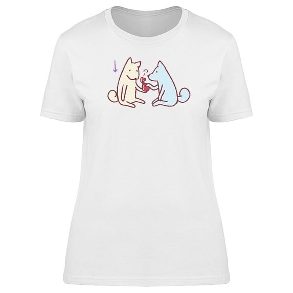 Sad Disappointed Dog Cartoon T-Shirt Women -Image by Shutterstock, Female Medium