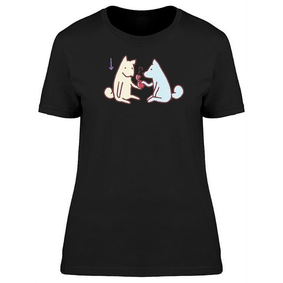 Sad Disappointed Dog Cartoon T-Shirt Women -Image by Shutterstock, Female Medium