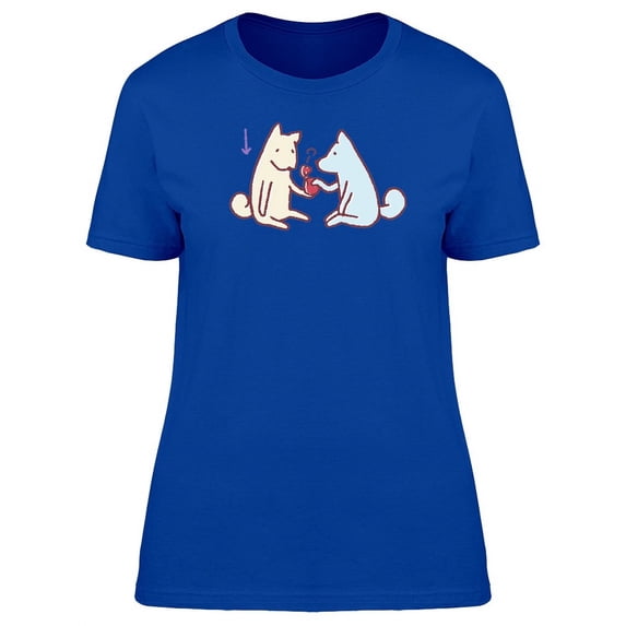 Sad Disappointed Dog Cartoon T-Shirt Women -Image by Shutterstock, Female Medium