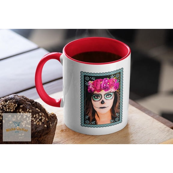 Sad Dog Holding Knife Mug, Dark Humor Coffee Cup with Edgketch Art for Meme Fans, Alternat Gift Seekers Emotional port Dog Lovers