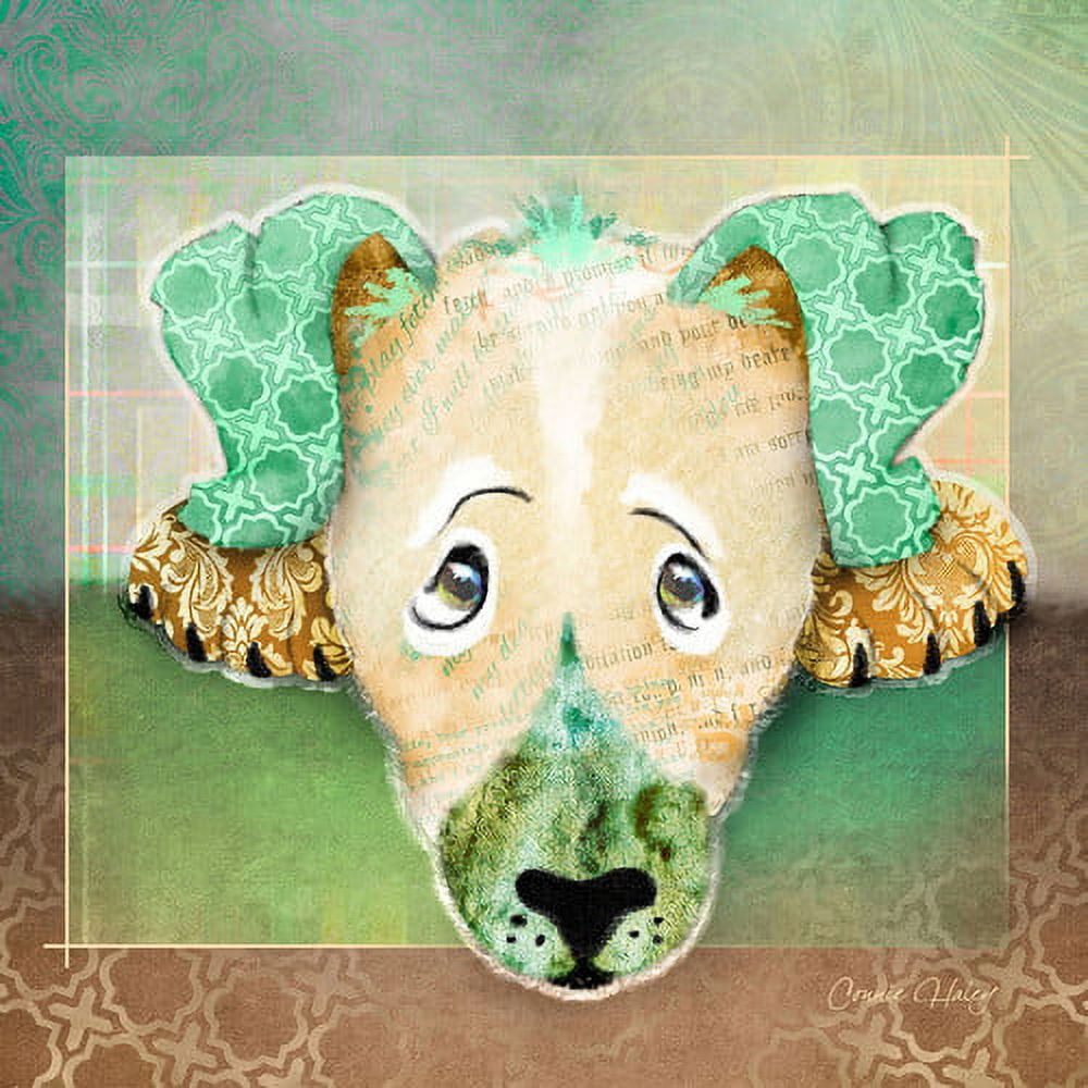 "Sad Dog II" Painting Print on Wrapped Canvas