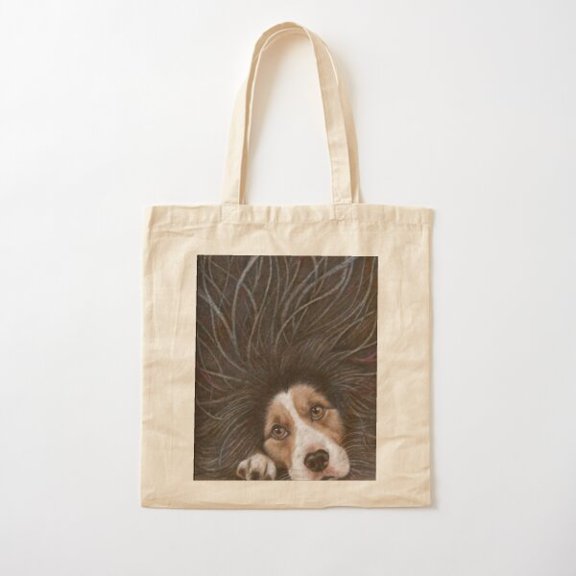 Sad Dog Style 002 Canvas Tote Bags, Reusable Shopping Bag