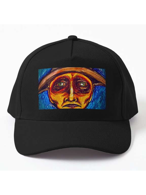 Sad Farmer Baseball Cap, Rural Agriculture Character Graphic Design, Classic Everyday Hat