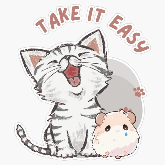 Sad Hamster Kawaii Cat Funny Animals Social Media Meme Sticker