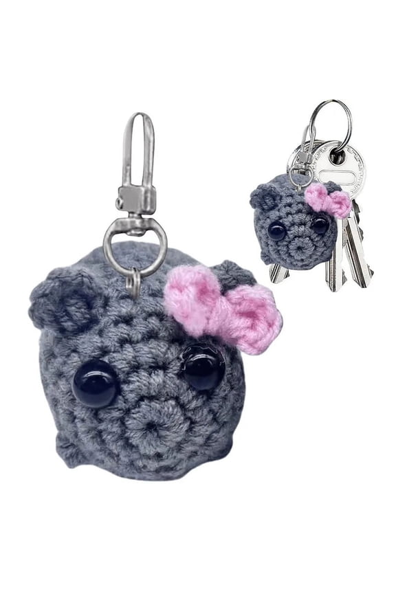 Sad Hamster Meme Plush Toy Hamster Plush Keychain Figure Soft Toy Stuffed Animal Doll Key Ring Key Chain B1 x Sad Hamster Keychain