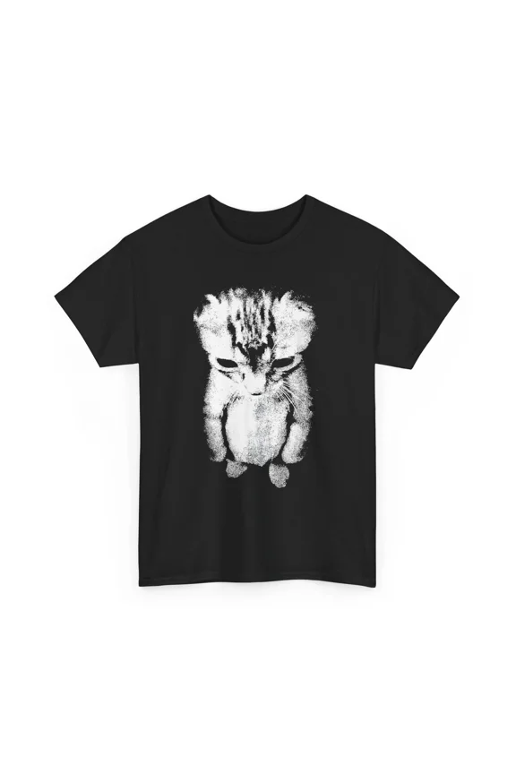 Sad Kitten Meme Standing Cat Funny Internet Viral Animal Humor Unisex T-Shirt, up to size 5XL
