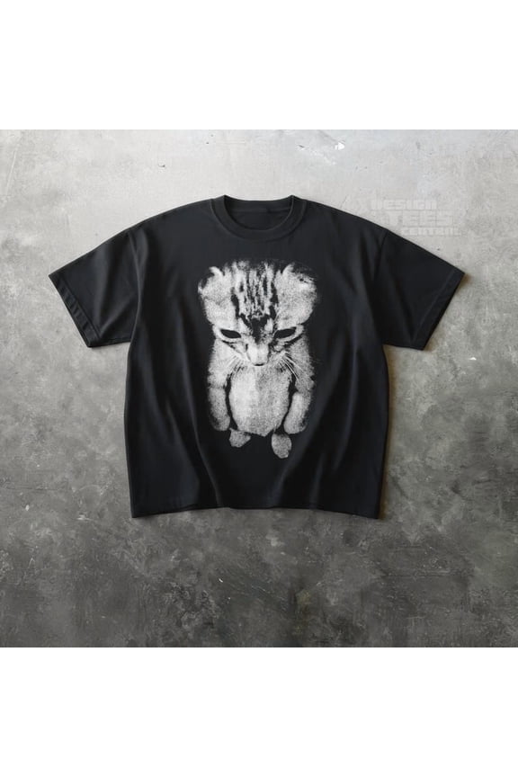 Sad Kitten Meme Standing Cat T-Shirt, Cat Lover Unisex T-Shirt