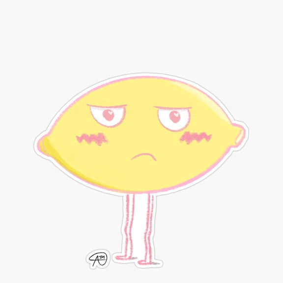 Sad Lemon Baby Er, Phone Decal Water Bottle Stickers Car Decals, Funny Birthday Gift