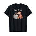 thumbnail image 1 of Sad Monkey Punch with an Orange Toy I'm Fine T-Shirt, 1 of 1