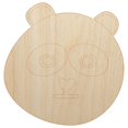 thumbnail image 1 of Sad Panda Face Wood Shape Unfinished Piece Cutout Craft DIY Projects - 4.70 Inch Size - 1/8 Inch Thick, 1 of 7