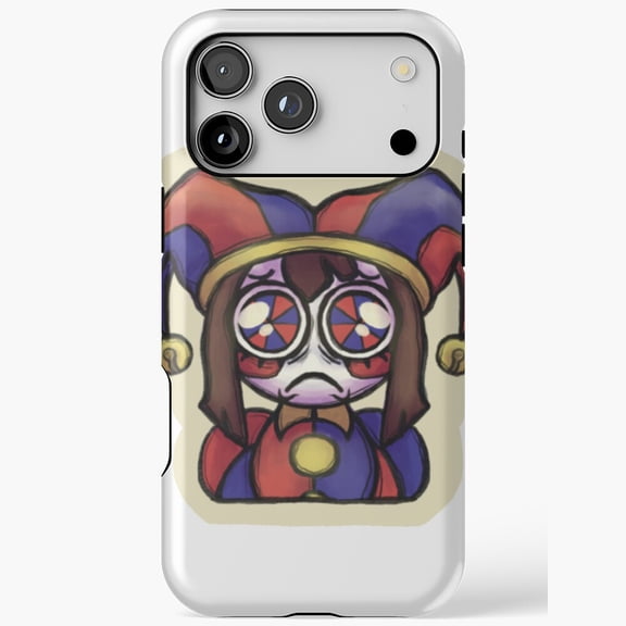Sad Pomni Sticker Pop Culture Fan Compatible Phone Case for iPhone 11 12 13 14 15 16 17 Pro Max