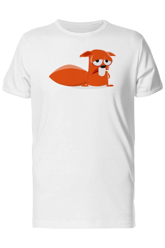 Sad Red Squirrel T-Shirt Men -Image by Shutterstock, Male 3X-Large