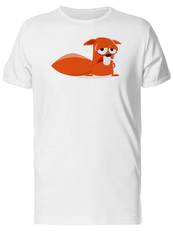Sad Red Squirrel T-Shirt Men -Image by Shutterstock, Male x-Large