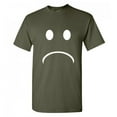 thumbnail image 1 of Sad Smile Emotion Novelty Graphic Tees Men Christmas Gifts Anniversary Funny Sarcastic T Shirt, 1 of 5
