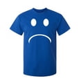 thumbnail image 1 of Sad Smile Sarcastic Humor Graphic Novelty Funny Tall T Shirt, 1 of 1