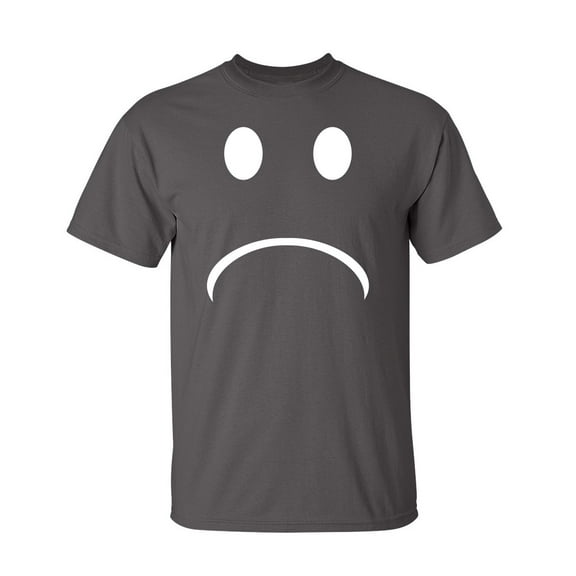 Sad Smile Sarcastic Humor Graphic Novelty Funny Youth T Shirt