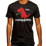 GOODIE TWO SLEEVES Sad T Rex I Am Unstoppable T-Shirt Tyrannosaurus Reacher Arms Red Dinosaur Dino