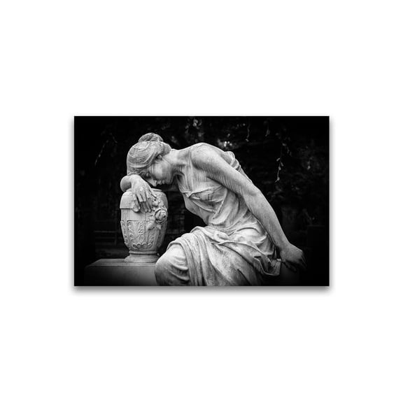 Sad Woman Sculpture Poster -Image by Shutterstock