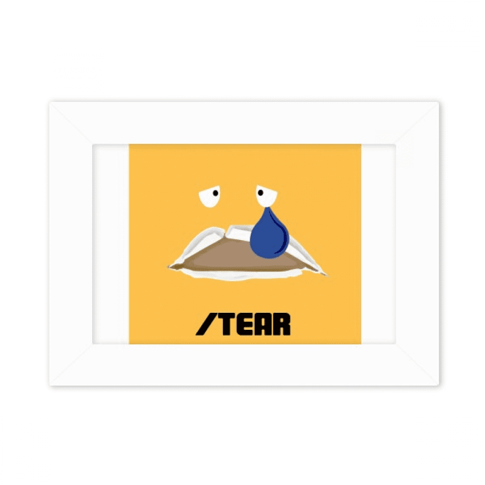Sad Yellow Emotion Tear Cry Photo Mount Frame Picture Art Painting ...
