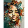 thumbnail image 1 of Sad Young Woman Face Beauty Portrait Multicoloured Unframed Wall Art Print Poster Home Decor Premium, 1 of 5