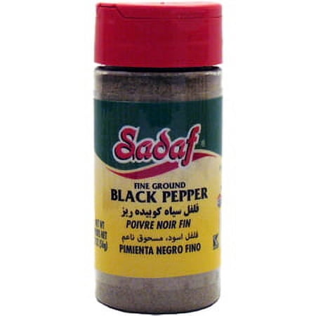 Sadaf Black Pepper Fine Ground 2 oz.