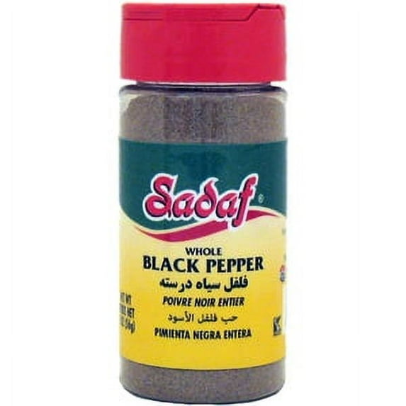 Sadaf Black Pepper Whole 2 oz.
