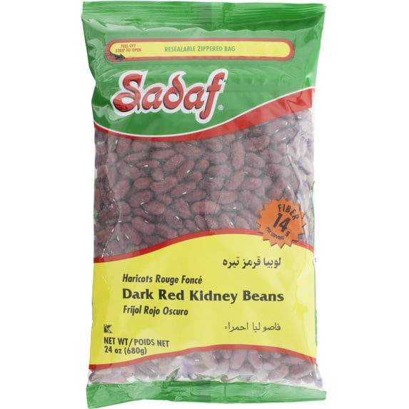 Sadaf Dark Red Kidney Beans, 24 oz Bag