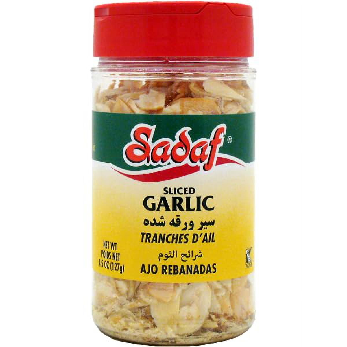 Sadaf Dried Garlic Sliced MMF7 Garlic for Cooking & Food Seasoning