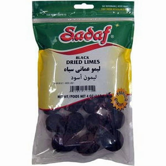 Sadaf Black Dried Limes 4 oz. Pack of 1