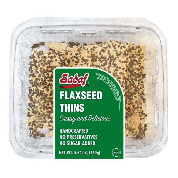 Sadaf Flaxseed Thins Handcrafted 5.64 oz