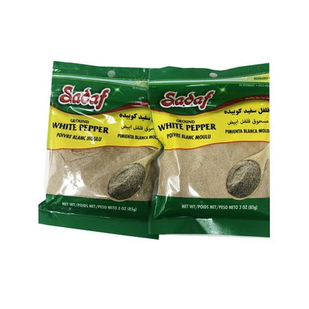 Sadaf Ground White Pepper Net WT 3 oz Pack Of 2